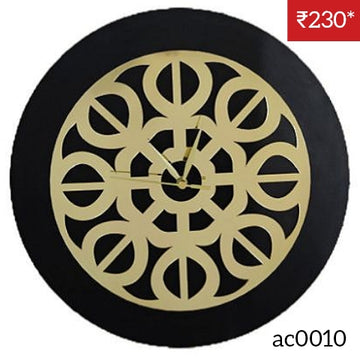 Golden Acrylic Ring-10 for Clock- With 12" MDF Clock Base