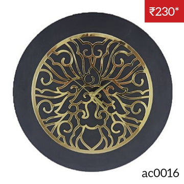 Golden Acrylic Ring-16 for Clock- With 12" MDF Clock Base
