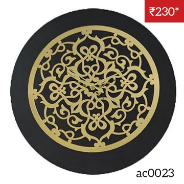 Golden Acrylic Ring-23 for Clock- With 12" MDF Clock Base