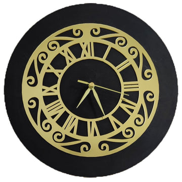 Golden Acrylic Ring-25 for Clock- With 12" MDF Clock Base
