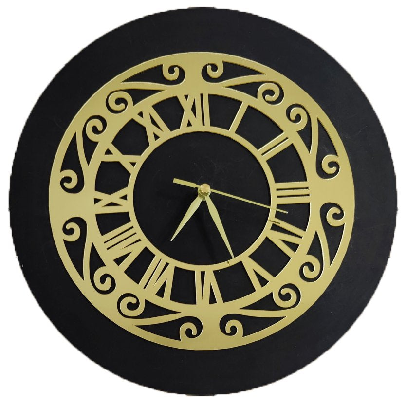 Golden Acrylic Ring-25 for Clock- With 12" MDF Clock Base