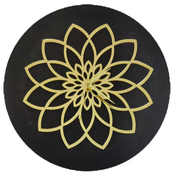 Golden Acrylic Ring-26 for Clock- With 12" MDF Clock Base
