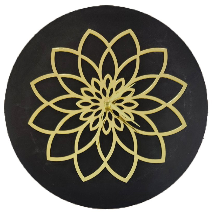 Golden Acrylic Ring-26 for Clock- With 12" MDF Clock Base