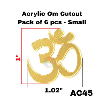 Acrylic Om Cutout Pack of 6pcs - Small