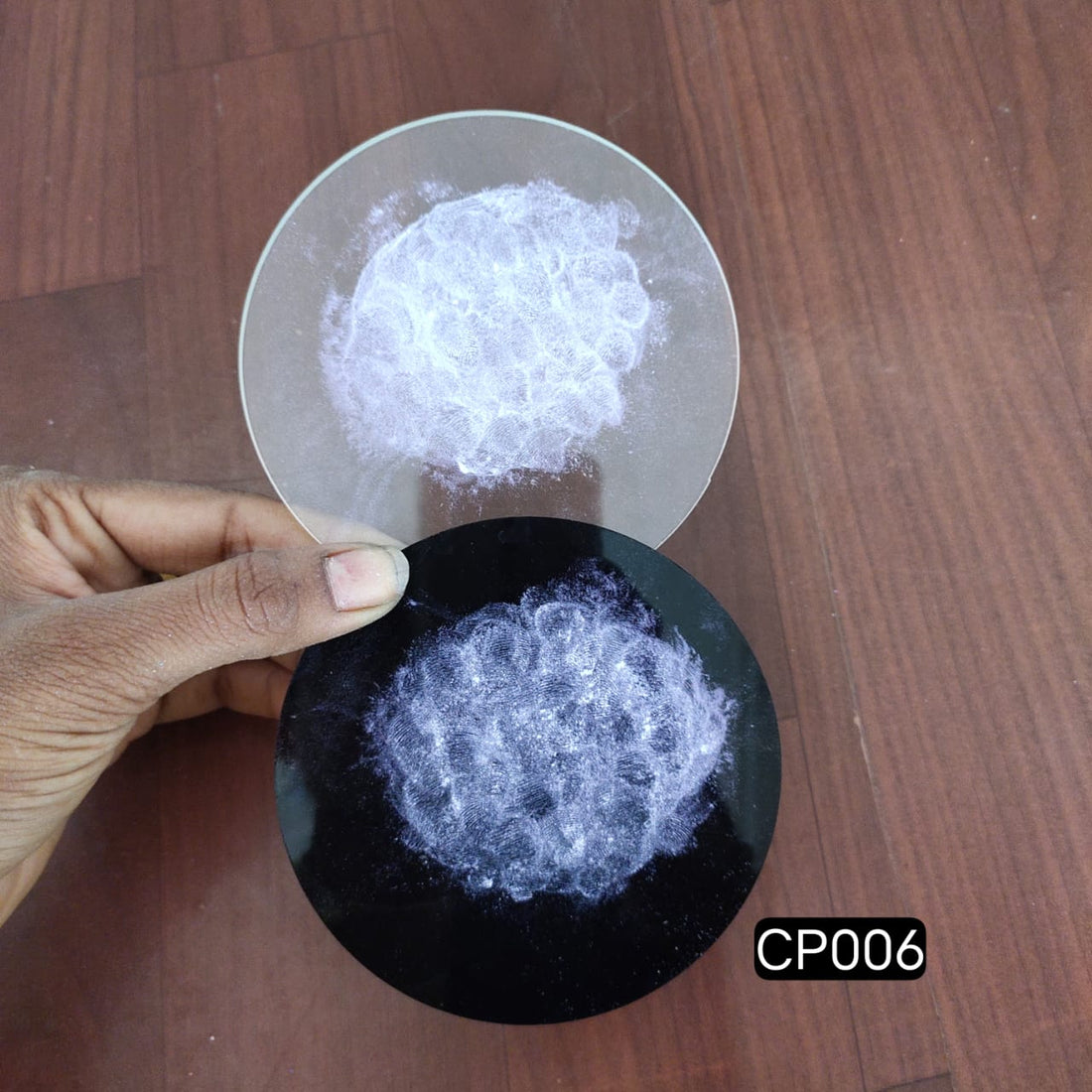 Two Tone Lavender Crystal Powder