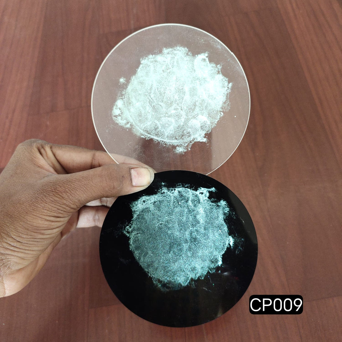 Two Tone Green Gold Crystal Powder