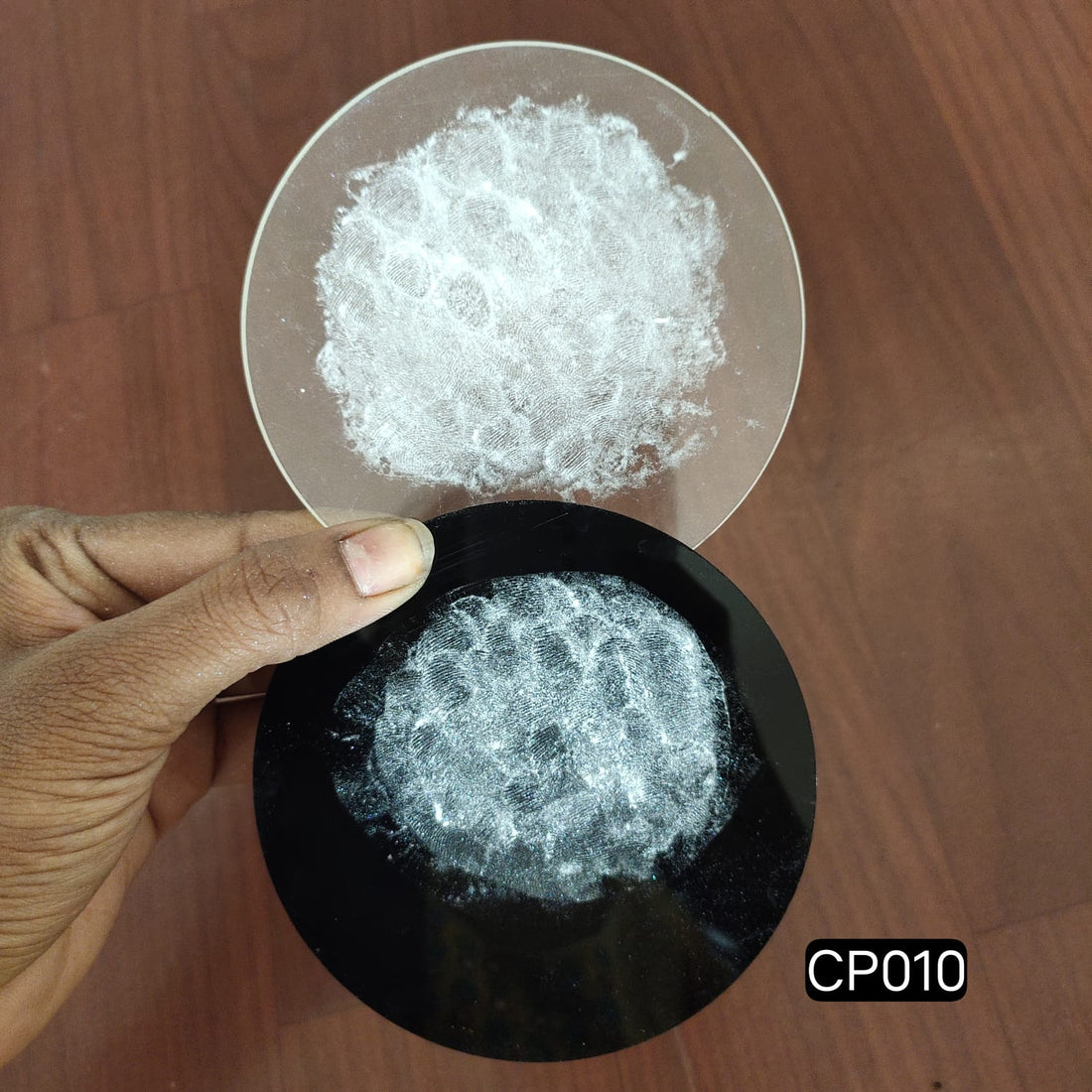 Two Tone White Crystal Powder