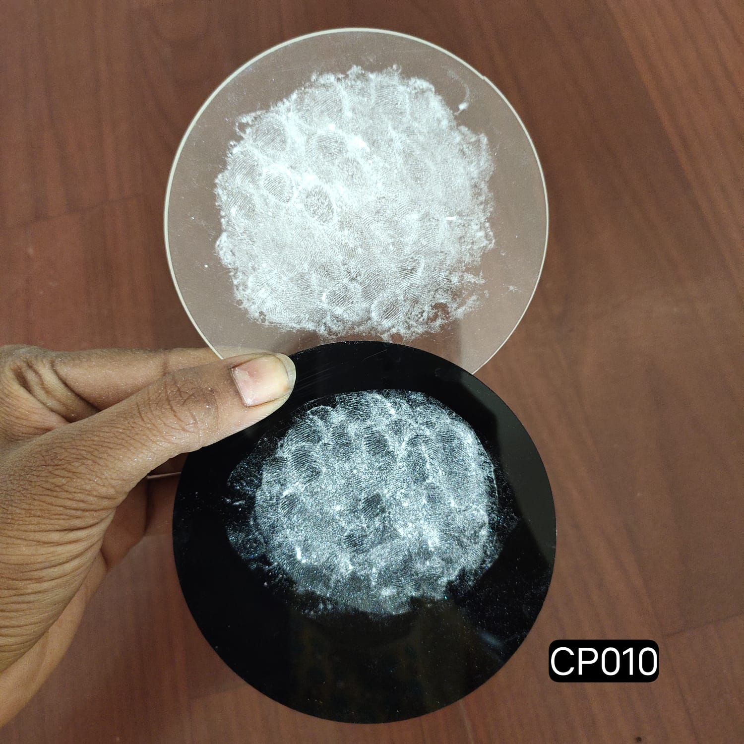 Two Tone White Crystal Powder