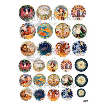 Insert Sheet- Coloured Zodiac Signs 1