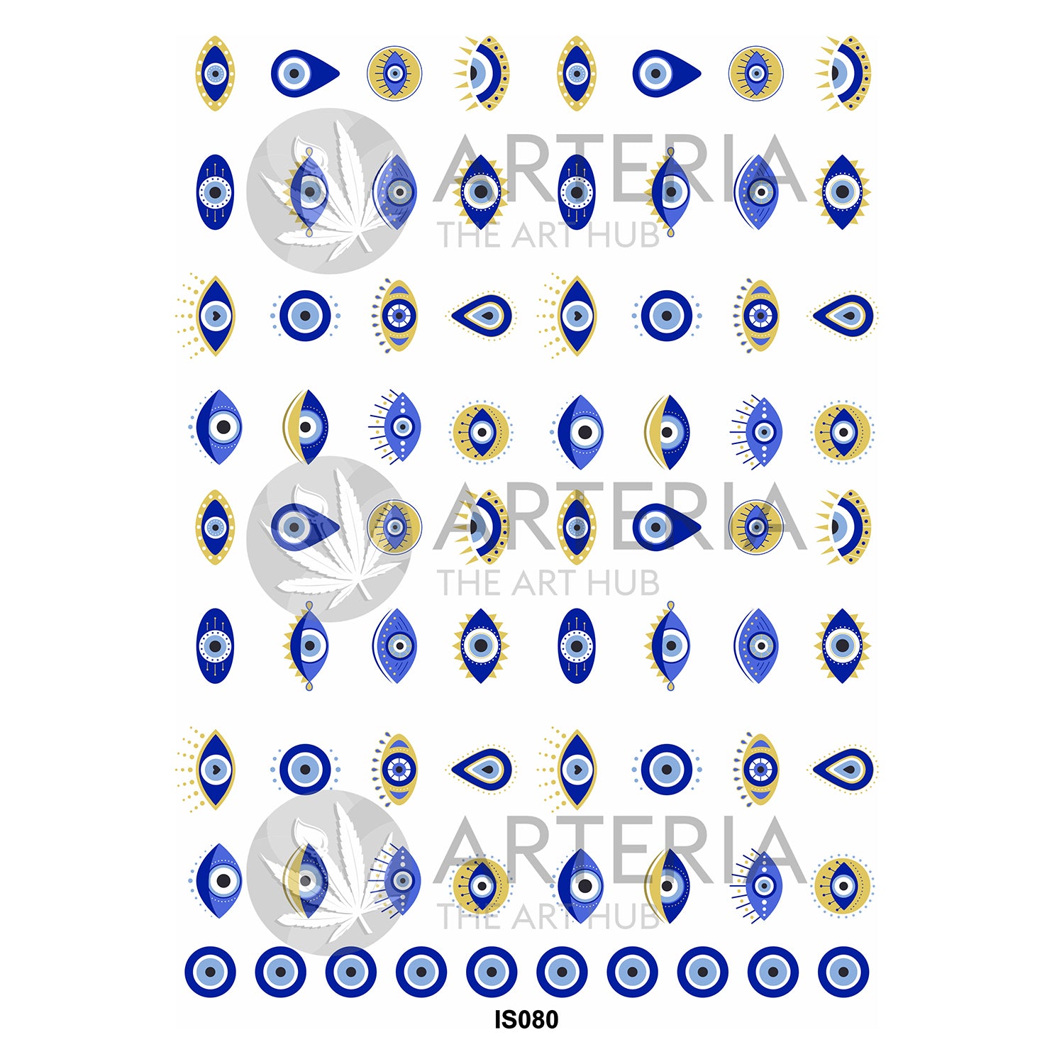 Insert Sheet- Coloured Evil Eyes 1