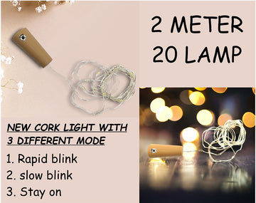 Cork light LED Yellow