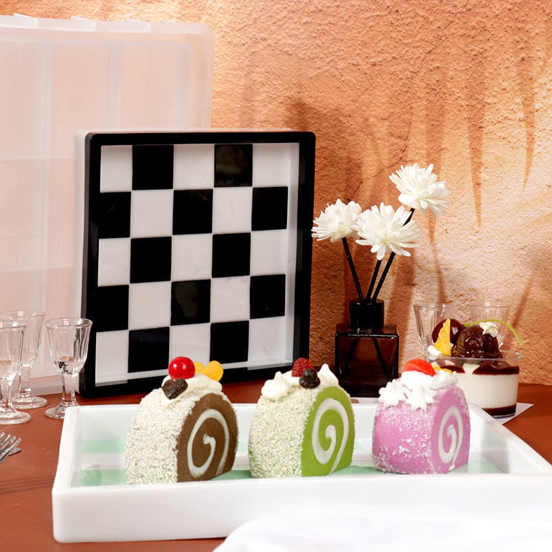 Chess Board Trinklet Tray Mould- Square