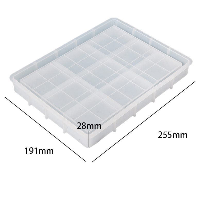 Chess Board Trinklet Tray Mould- Rectangle