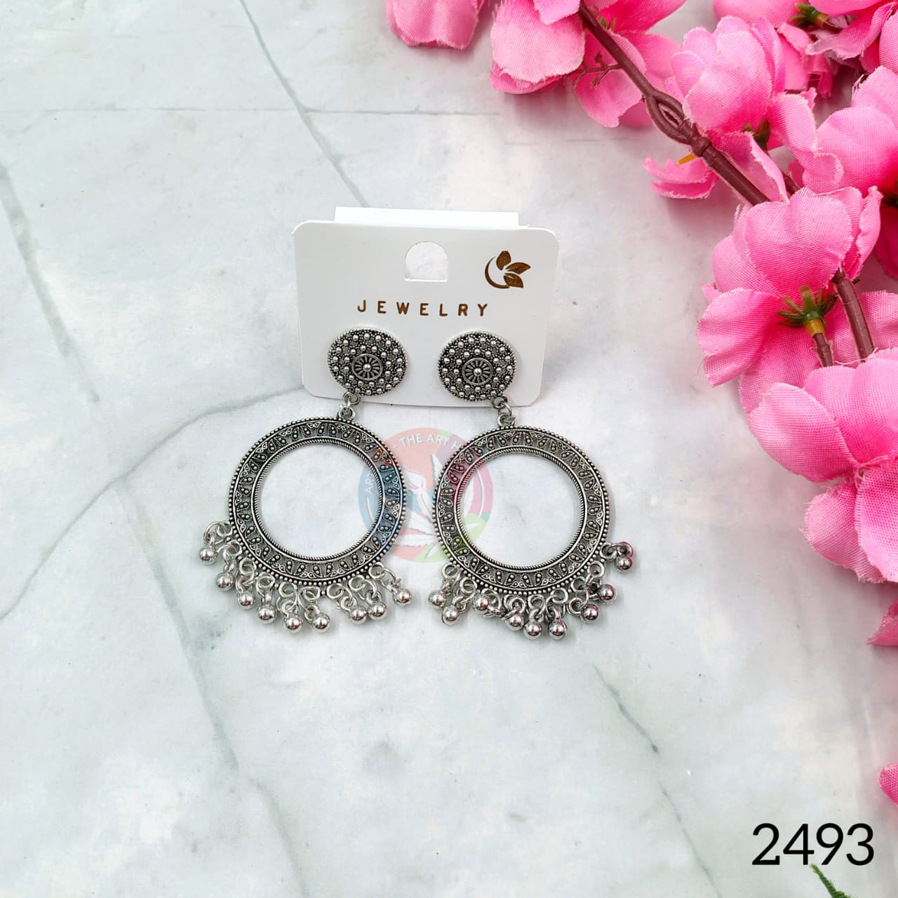 Oxidised Jhumka Silver - 1