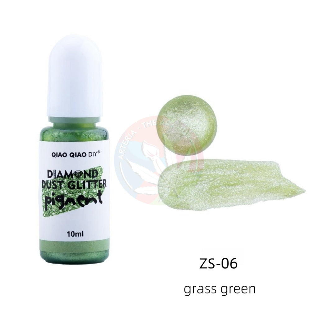 Diamond Dust Glitter Pigment - Grass green