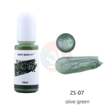 Diamond Dust Glitter Pigment - Olive green