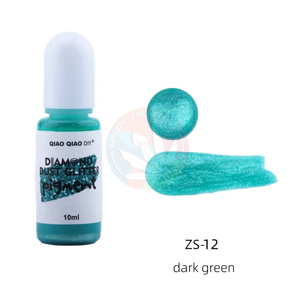 Diamond Dust Glitter Pigment - Dark green
