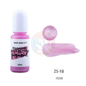 Diamond Dust Glitter Pigment -Rose