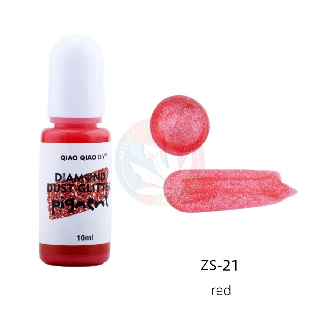 Diamond Dust Glitter Pigment -Red