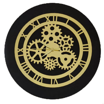 Golden Acrylic Ring-29 for Clock- With 12" MDF Clock Base