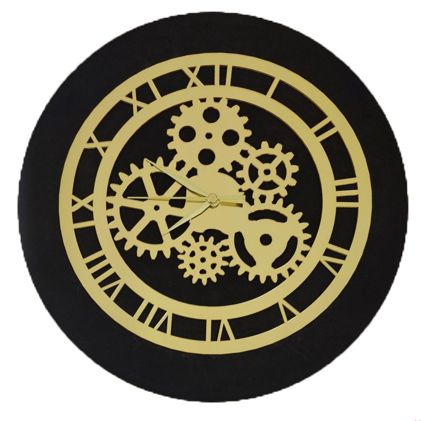 Golden Acrylic Ring-29 for Clock- With 12" MDF Clock Base