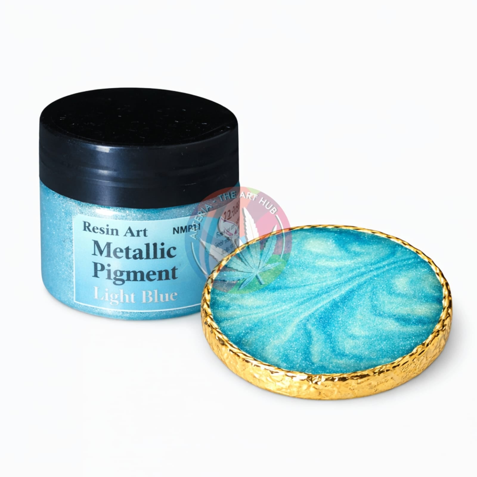 Light Blue Metallic Pigment Paste