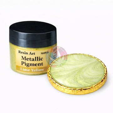 Lime Yellow Metallic Pigment Paste