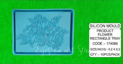 Picture of Tray Mould With floral engraving
