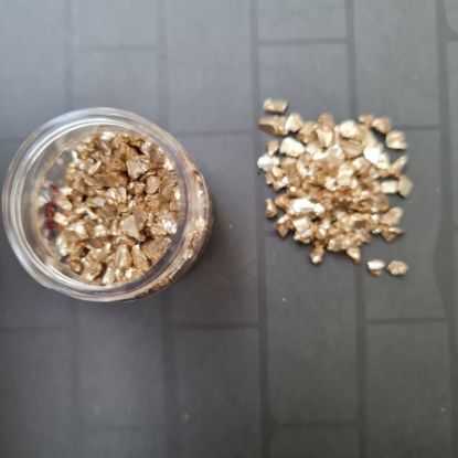 Picture of Glass Granules Big- Light Gold