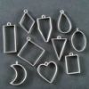 Picture of Silver Hollow Bezels set of 10 