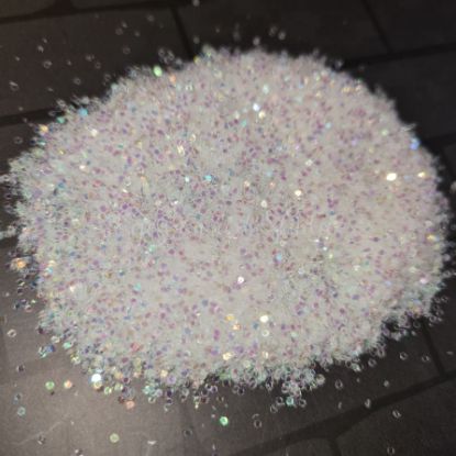 Picture of Iridescent Glitter Chunks– White