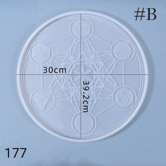 Picture of Metatron Geometry Crystal Charging Plate Small Mould