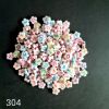 Picture of Alphabet Beads: white with colour abc flower- 20g