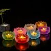 Picture of Tea light Candle Holder -  closed lotus