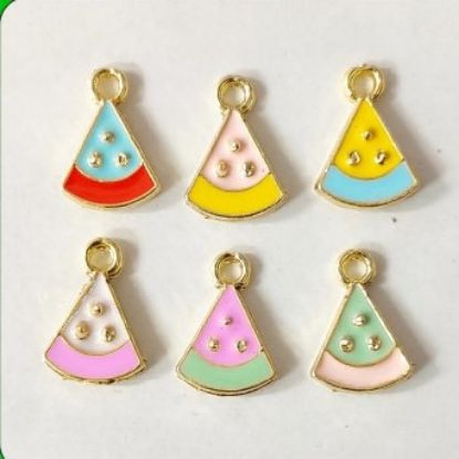 Picture of Metal Charms Watermelon Slice Golden