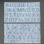 Picture of Reverse Alphabets Mould Without Holes [ Front pouring ]