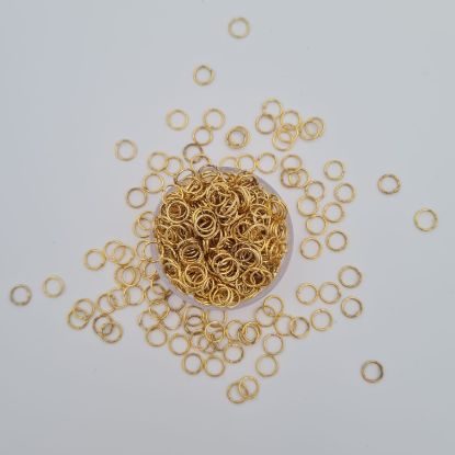 Picture of 6 mm Jump rings golden