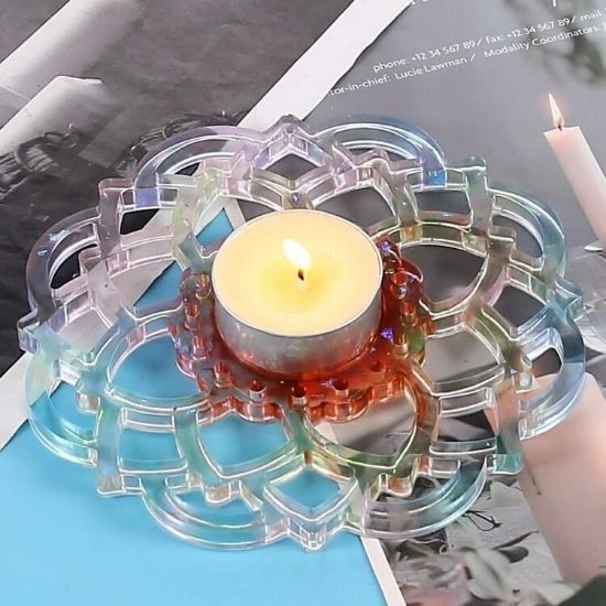 Picture of Floral Designer tea light Holder mould