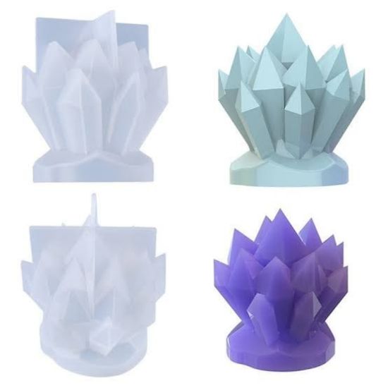 Picture of Crystal Cluster Stone & Candle Mould