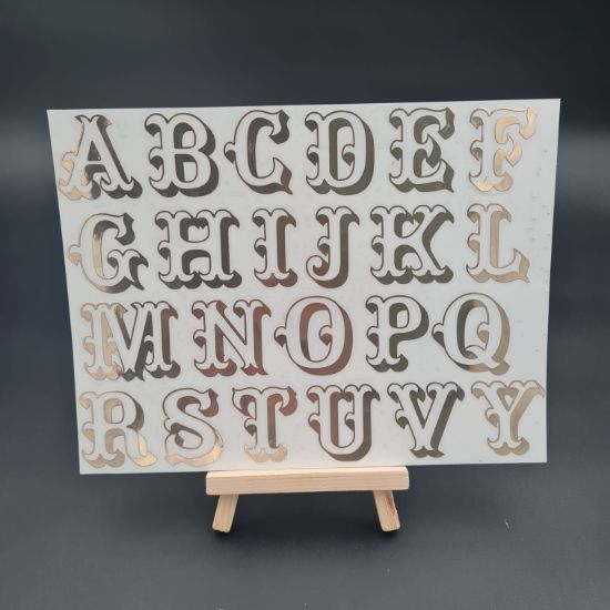 Picture of Metal stickers Bold Monogram Alphabets Sheet