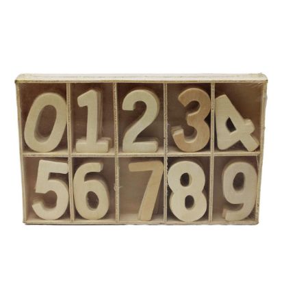 Picture of Wooden Numbers