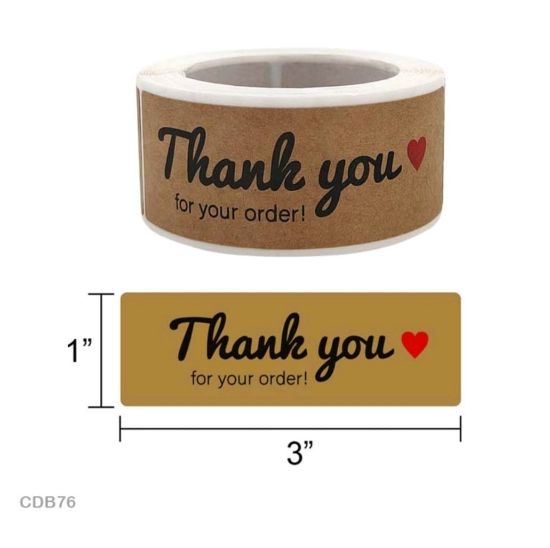 Picture of Thank You Sticker 3 Inch