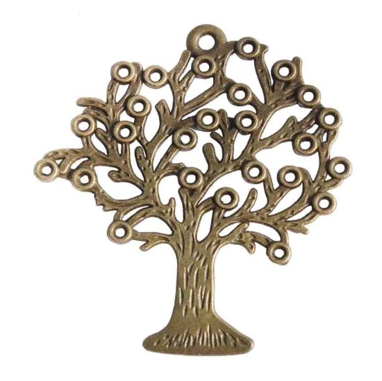 Picture of Antique Tree Charm 2 pcs