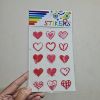 Picture of Transparent Stickers Red Hearts