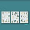 Picture of Transparent Stickers Gold Florals Set of 3 Sheets-1