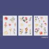 Picture of Transparent Stickers Gold Florals Set of 3 Sheets-3