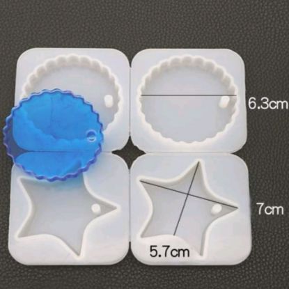 Picture of 4 in 1 Keychain Mould Star scallop