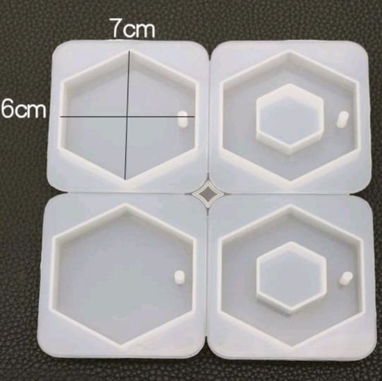 Picture of 4 in 1 Keychain Mould Hexa hexa