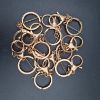 Picture of Lobster Rings 10 Pcs Rose Gold