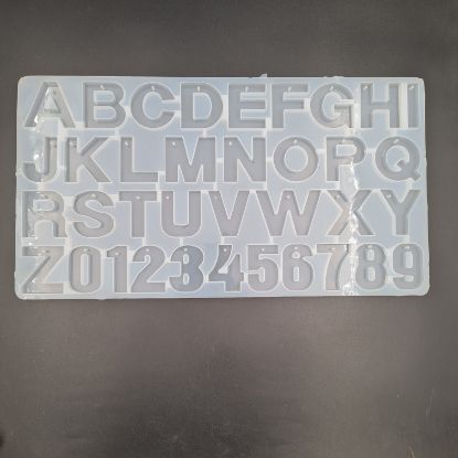 Picture of Reverse Alphabets Mould  With Holes [Front pouring ]